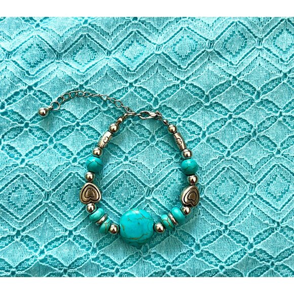 3 Colorful Beaded & Clover Bracelets - Picture 4 of 6